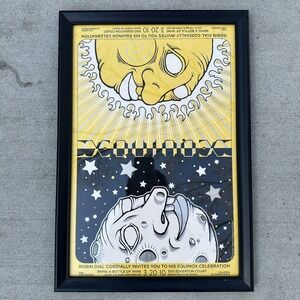Equinox Celebration Framed Event Poster 2010 Sun Moon Celestial Ambigram 21x14.5
